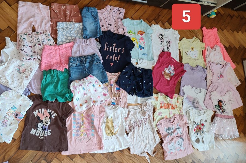 Paka ubrań dla dziewczynki r.98 cz.2