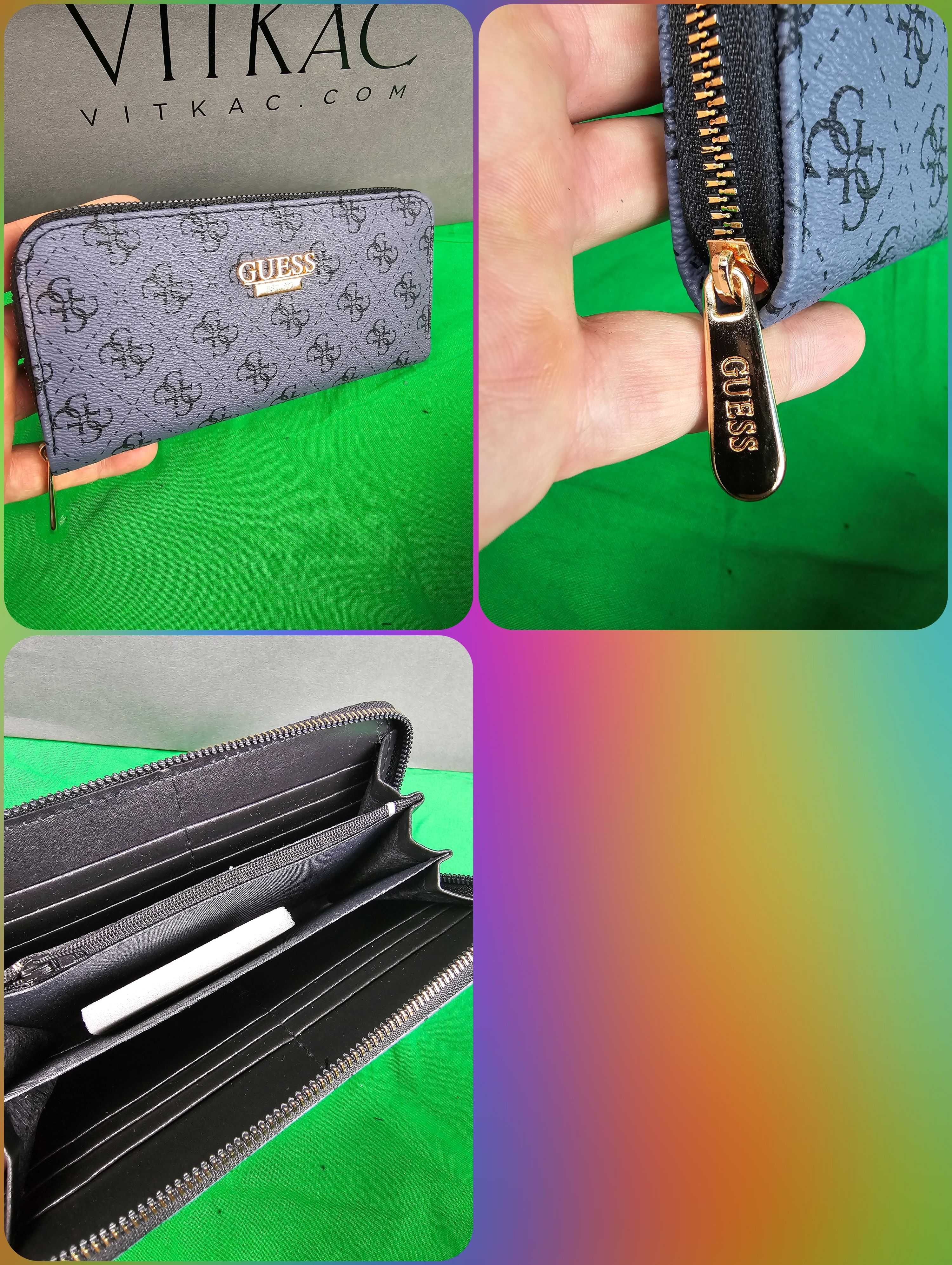 Portfele Damskie Tommy Hilfiger Monogram Guess Premium Burberry