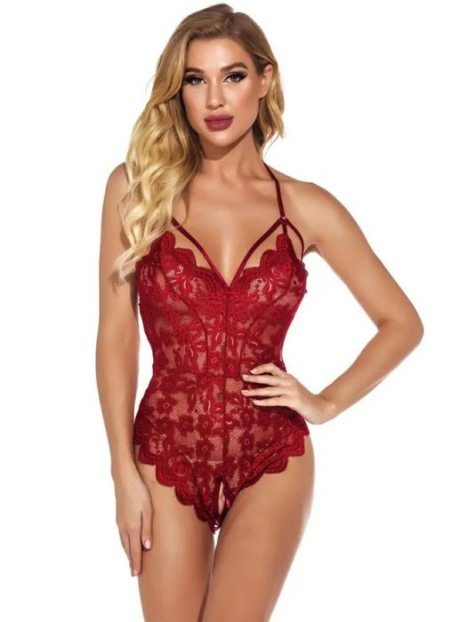 Сексуальный кружевной пеньюар, эротический боди с доступом топ білизна