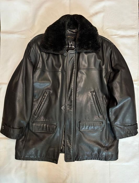 Куртка чоловіча шкіряна зимова розмір 56