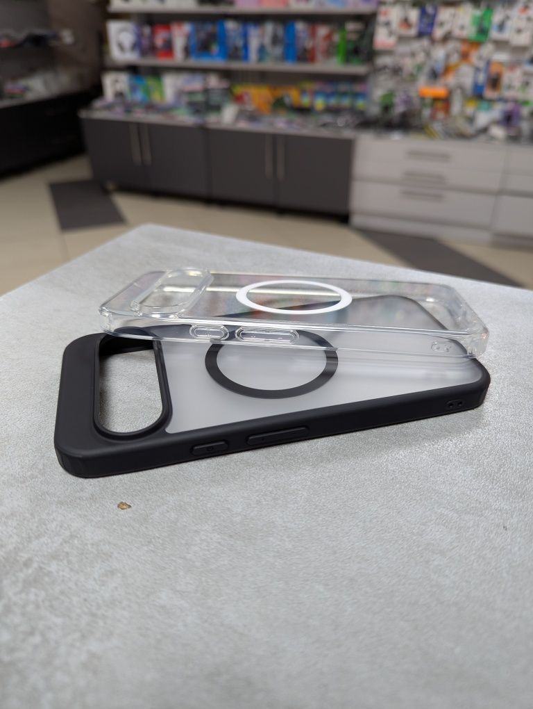 Google Pixel 9 Pro XL Прозорий/Матовий чохол MagSafe Протиударний чехо