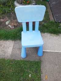 Dla dziecka krzesełko Mamut - Ikea niebieskie