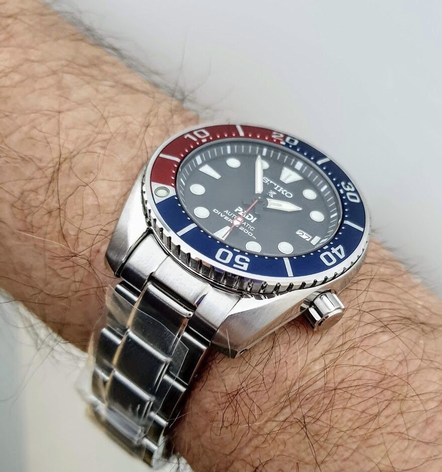 Мужские часы Seiko Prospex Sumo SPB181J1 Automatic Sapphire Pepsi 6r35