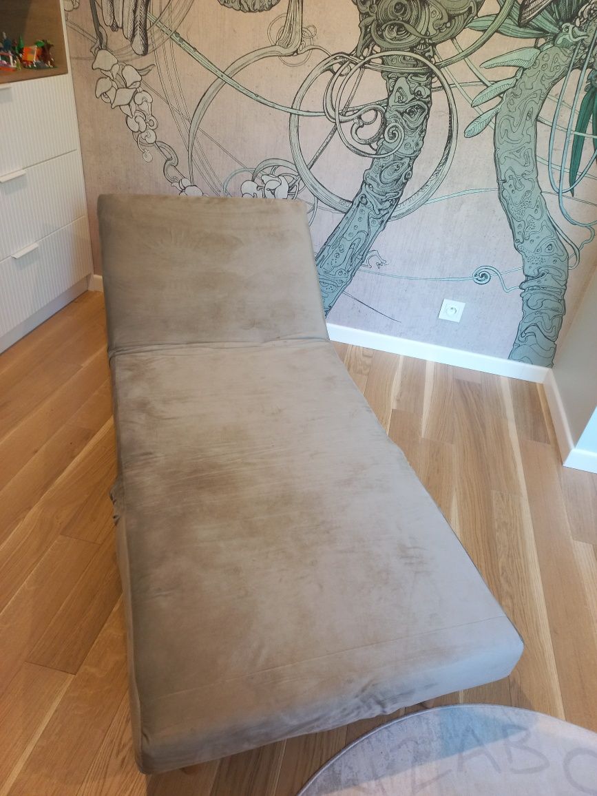 Fotel rozkładany Flic 77 cm . Kolor beżowy