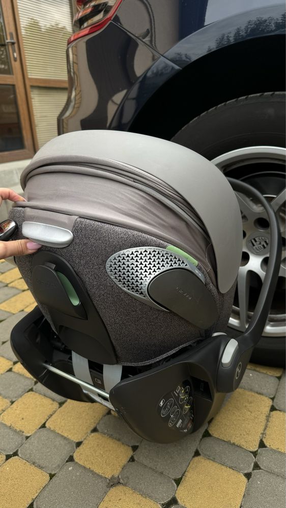 Cybex Cloud T i-size mirage grey автокрісло+адаптери