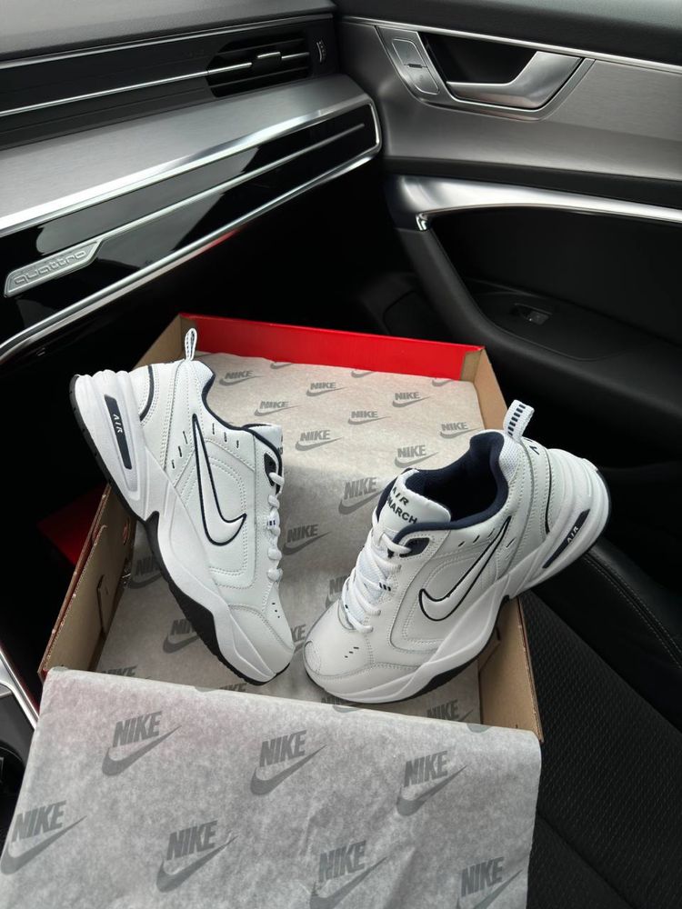 Чоловічі кросівки найк аір монарх Nike Air Monarch White Navy [41-46]