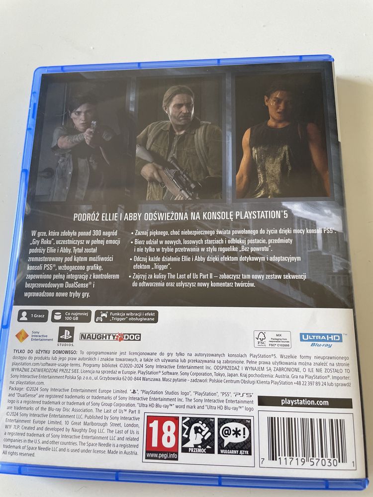 Gra The last of us part 2 remastered ps5