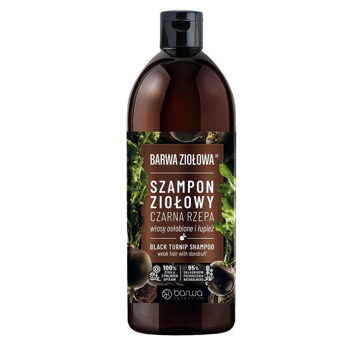 Szampon Ziołowy Czarna Rzepa 480ml - Odżywia i wzmacnia włosy