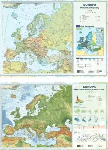 Podkładka Dwustronna Laminowana A2 Europa  Nowa