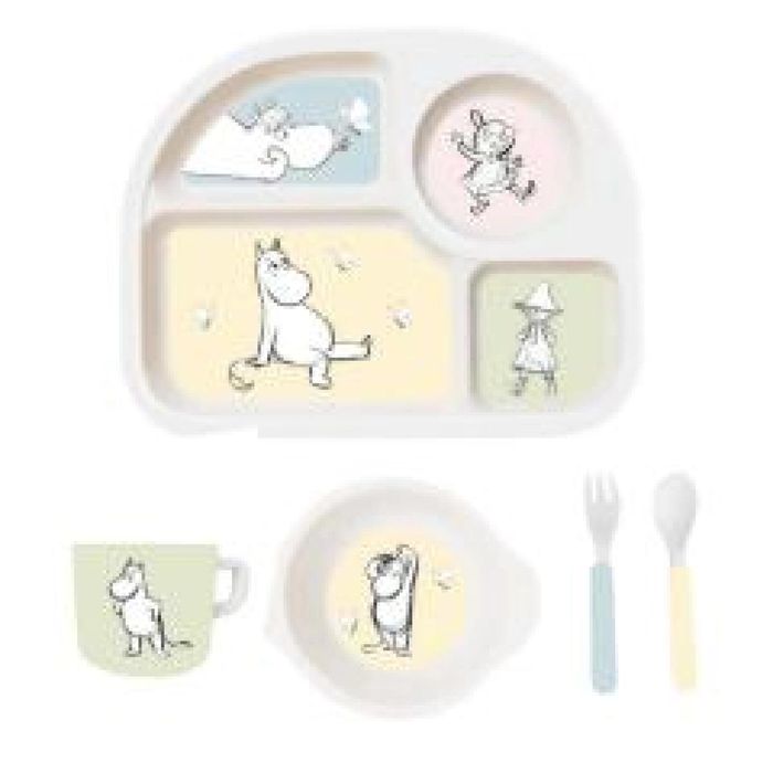 Zestaw naczyń dziecięcych Muminki 5el