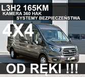 Ford Transit  4X4 165KM Hak Kamera 360 Napęd 4x4 Od ręki ! 2196 zł Szybki odbiór