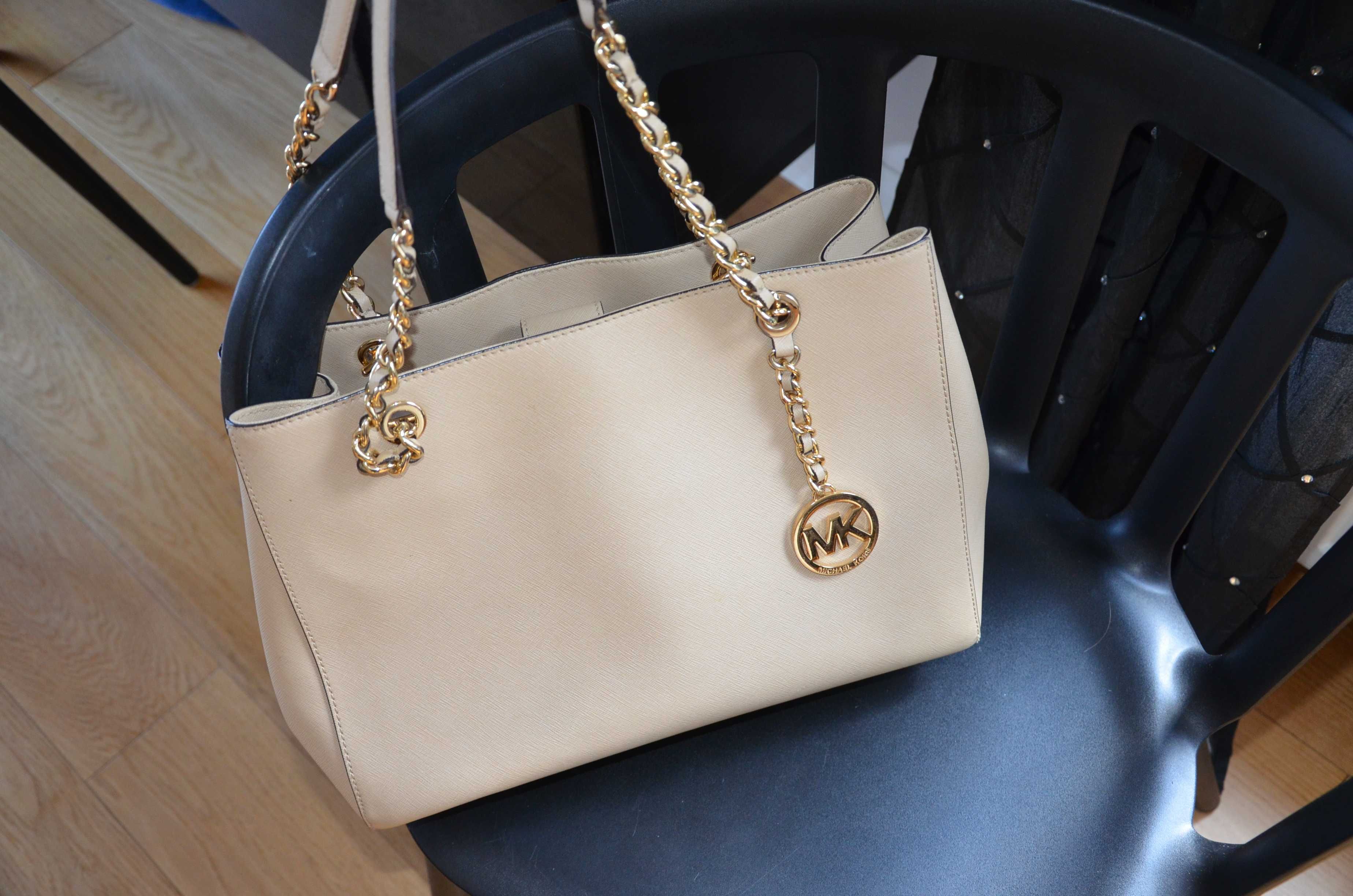 duża torebka Michael Kors beż