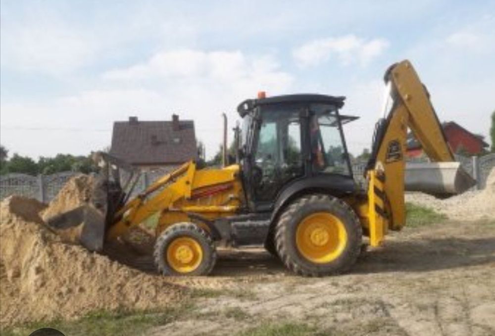 Usługi koparko-ładowarką ziemne wywrotka niwelacja terenu fundamenty