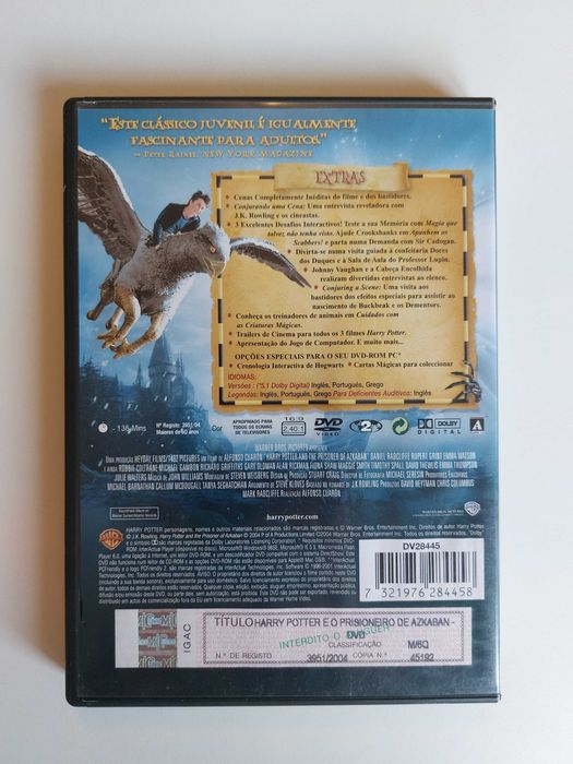 Harry Potter e o Prisioneiro de Azkaban - DVD