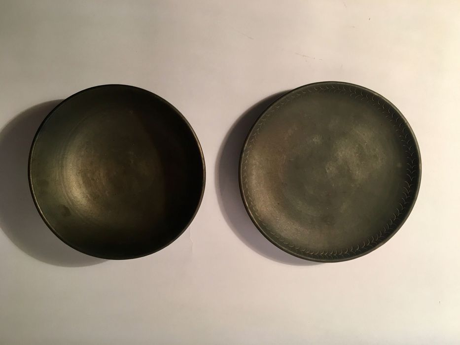 BISALHÃES - com carimbo - antigo - prato + malga - 14,2x6 cm/s