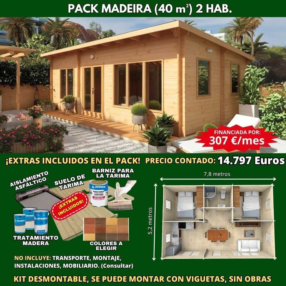 BUNGALOWS PARA CAMPISMO OU TURISMO RURAL T0/T1/T2/T3