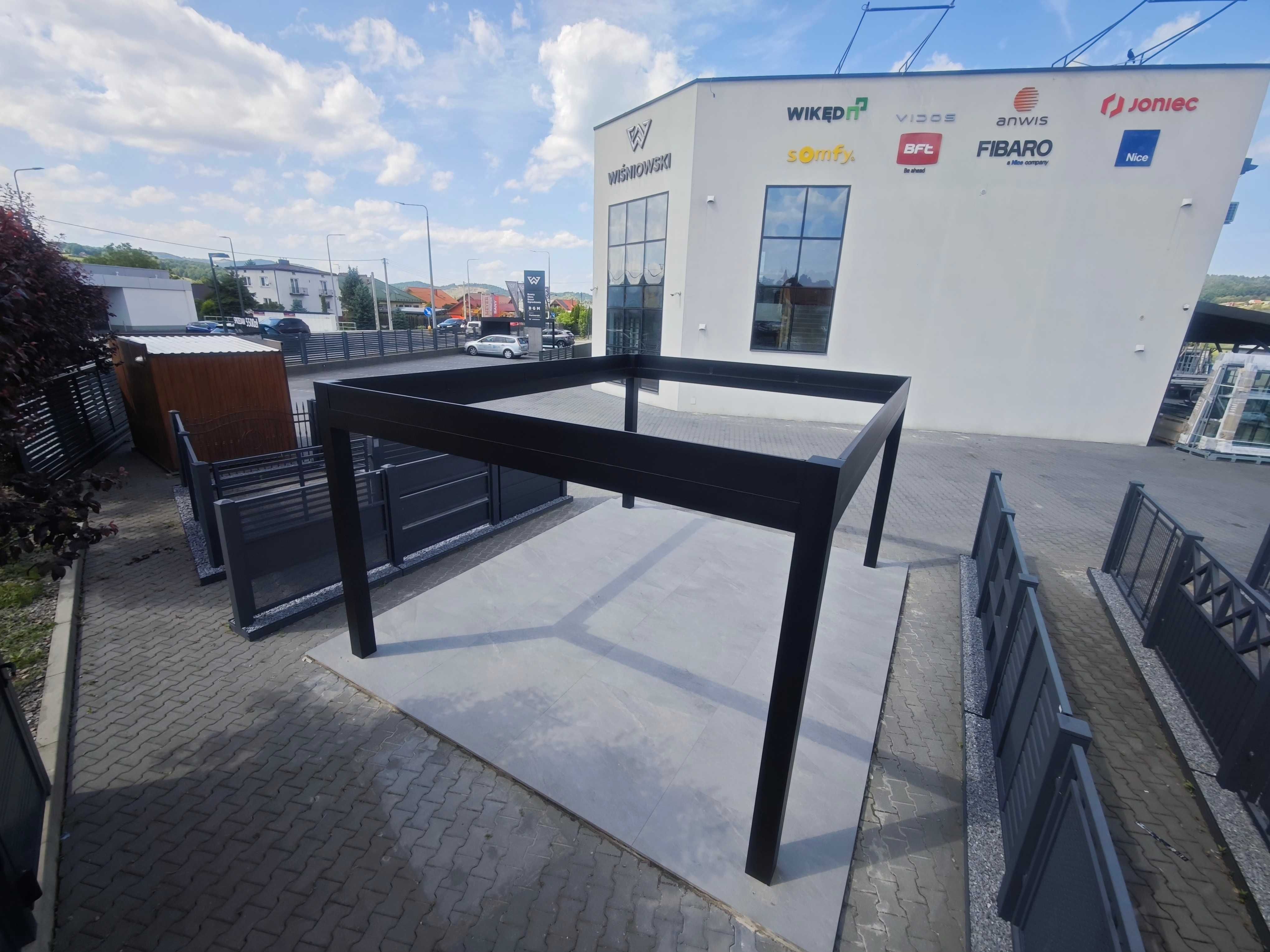 pergola ogrodowa konstrukcja aluminiowa masywna 5x4m, kolor RAL