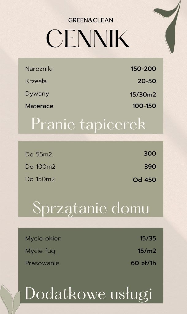 Firma sprzątająca Green&Clean