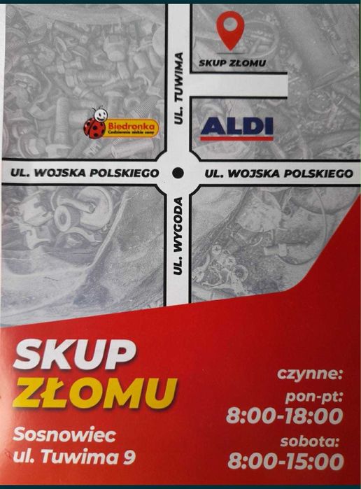 SKUP ZŁOMU stalowego kolorowego , odbiór złomu własnym transportem
