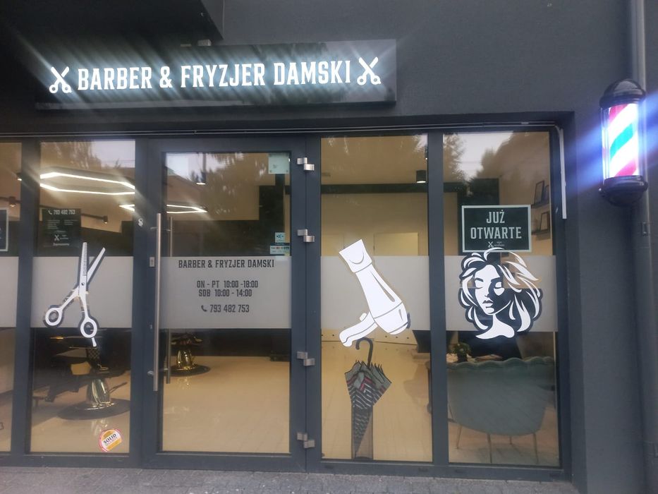 Lokal Salon Fryzjerski Barber Urządzony Wyposażony  Pabianice Podleśna