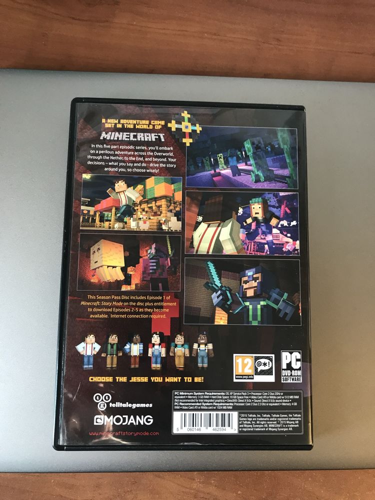 minecraft story mode season pass CD mojang