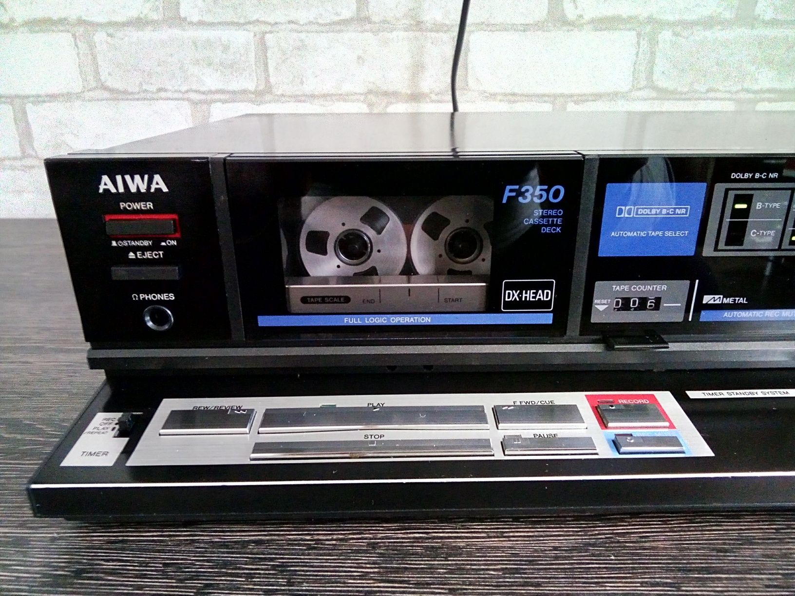 AIWA AD-F350K Stereo Cassette Deck 1984-86