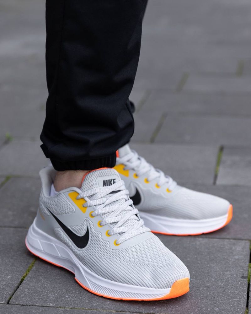 Мужские кроссовки найк зум Nike Zoom Silver Orange 40,41,42,43,44