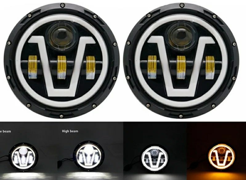 Фара Оптика 7д Нива Камаз Зил Nissan Toyota FJ ВАЗ оригинал СТГ Led H4