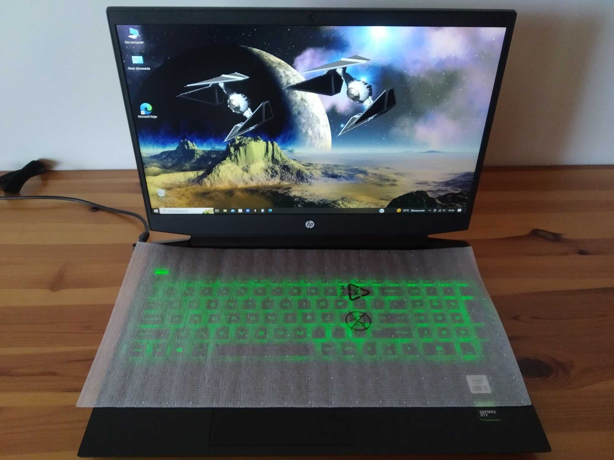 HP Pavilion Gaming 16-a0007nw  szybki dysk SSD M.2, NVIDIA GTX 1650Ti