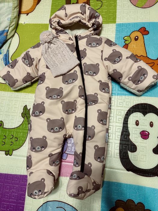 Зимовий дитячий теплий комбінезон