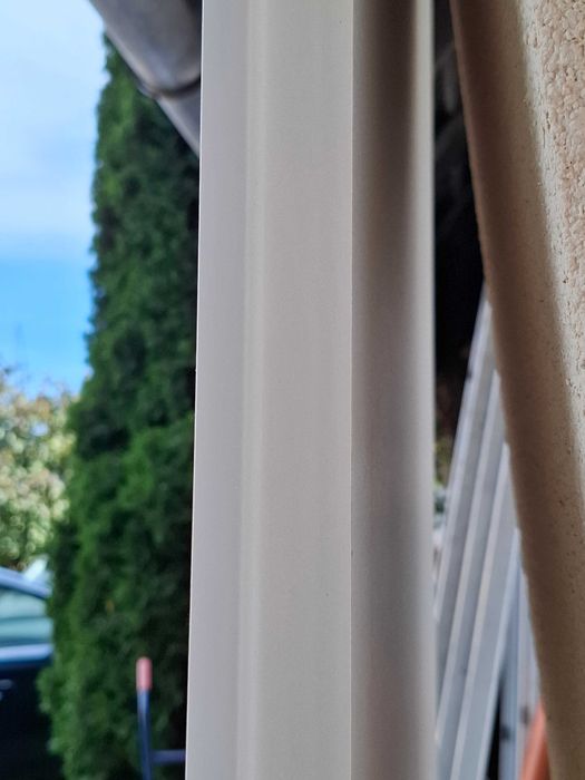 Skrzydło drzwiowe pełne Erkado 70 zamontowane tymczasowo na kilka dni