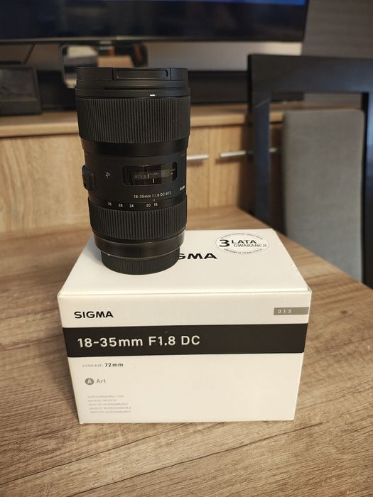Sigma 18–35 mm f/1.8 DC HSM Art – Canon EF – stan bardzo dobry