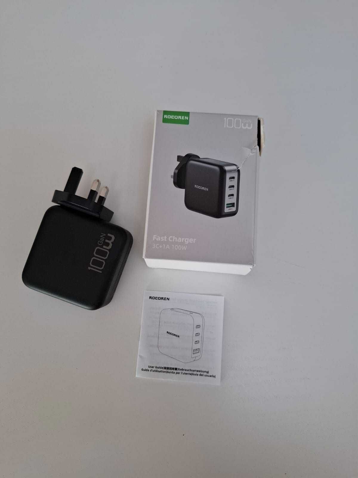 Ładowarka Recoren USB C, 4 Portowa 100W