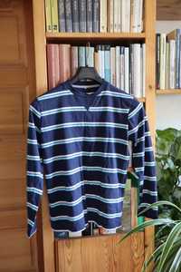 Granatowy longsleeve, rozm. ok 158/164