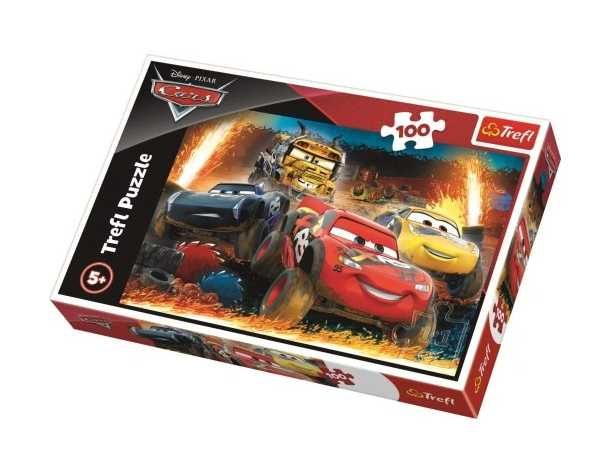 Puzzle Trefl 100 elementówAuta Ekstremalny wyścig 100 - po zwrocie