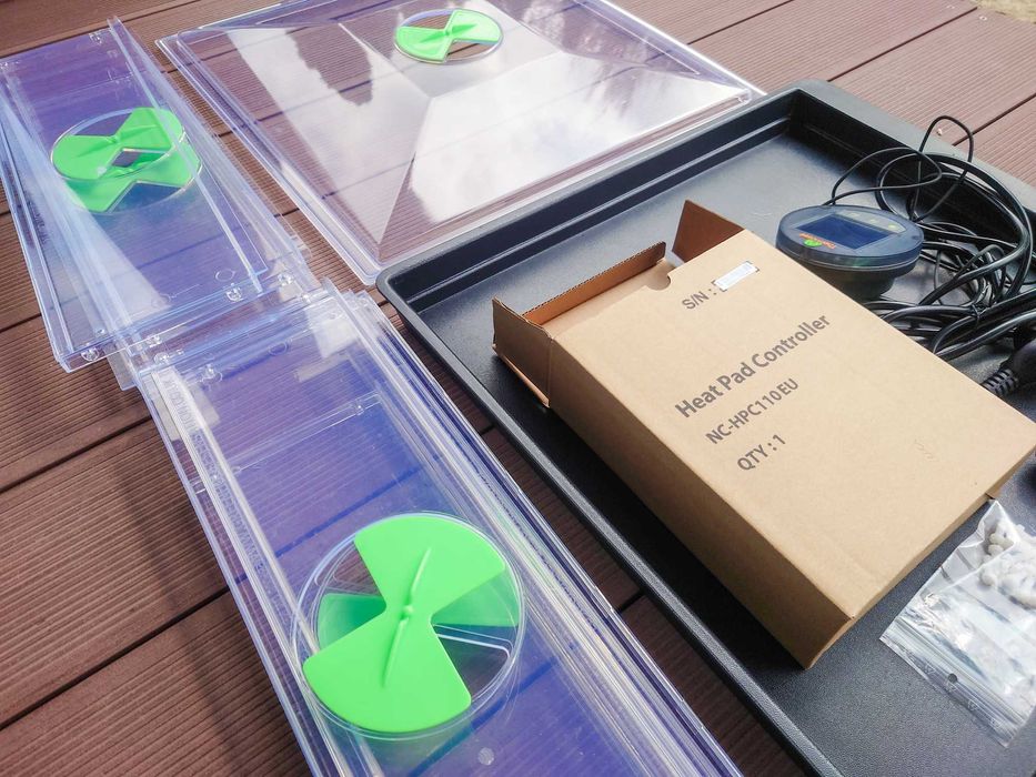 Modułowa szklarnia VITOPOD wentylacja PODGRZEWANA 55x55x39 propagator
