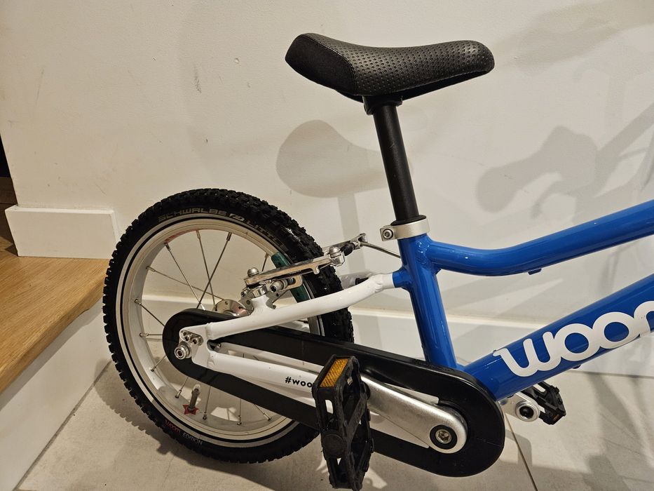 Woom 2 niebieski + rączka do nauki jazdy