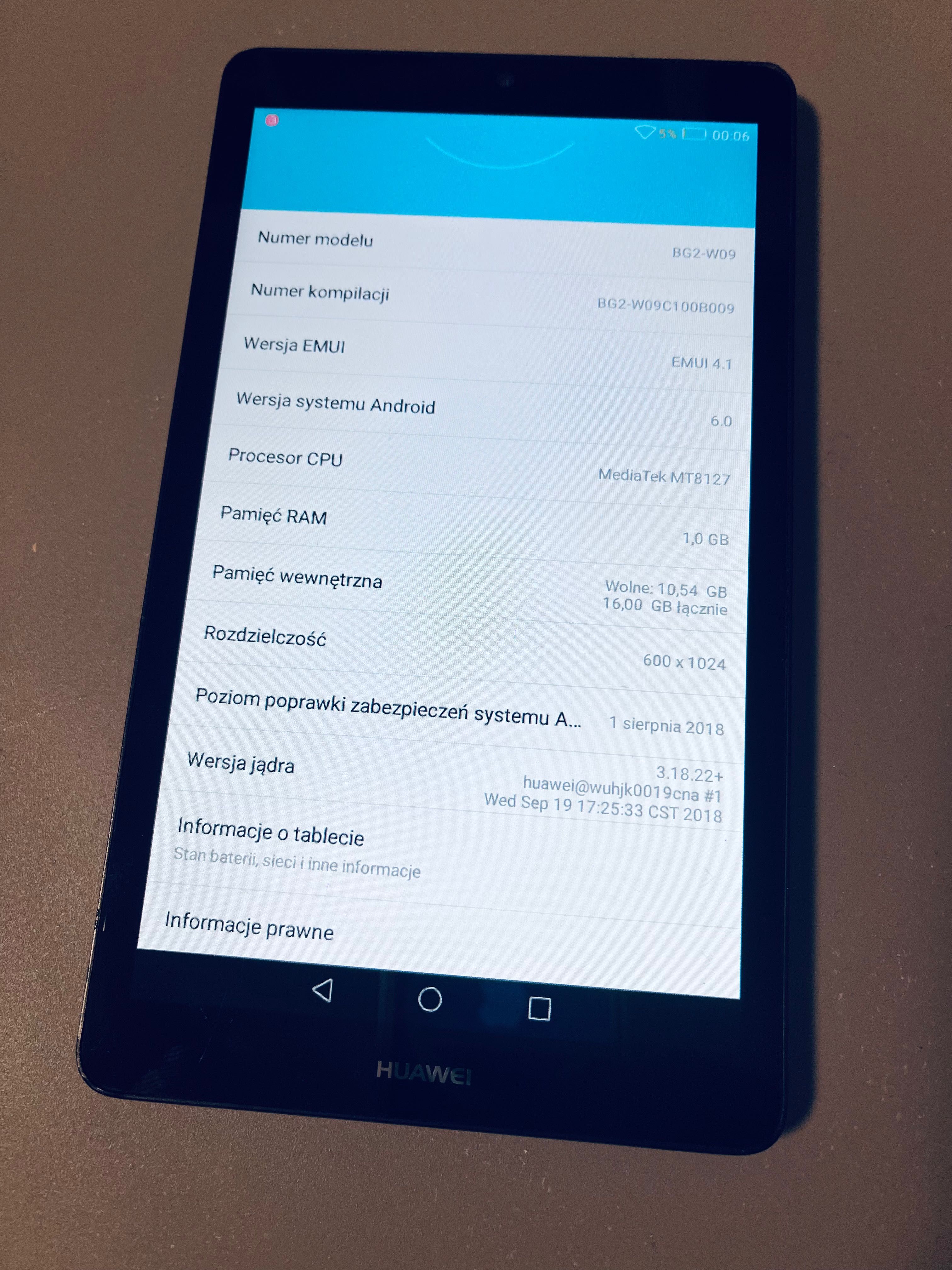 Tablet Huawei T3 7.0” WiFi sprawny