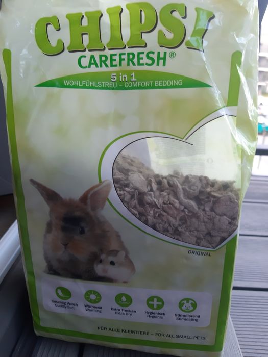 Chipsi carefresh trociny dla chomika pół paczki ok 7l