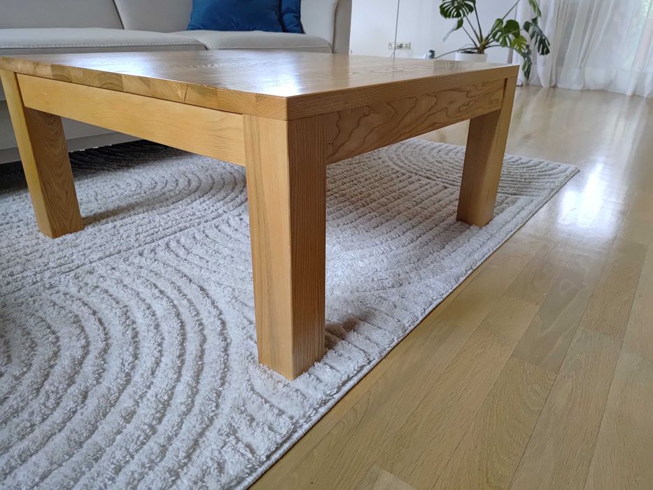 Stolik kawowy, jesion, lite drewno