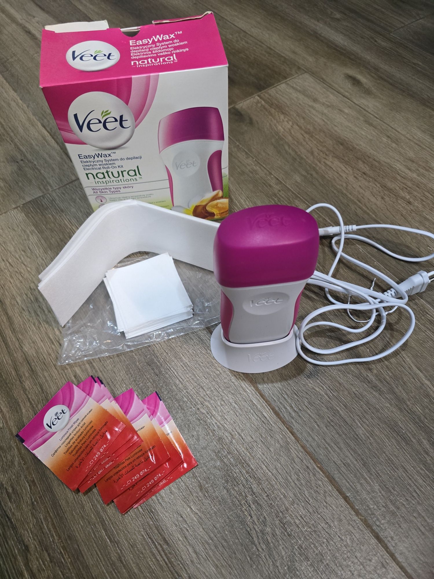 Easy Wax, urządzenie depilacji woskiem, zestaw