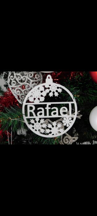 Decoração de natal personalizada bola de árvore de Natal