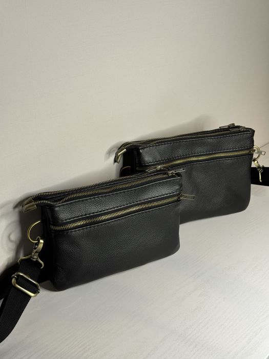 Розпродаж! Сумка кожаная бананка барсетка мужская шкіряна чоловіча