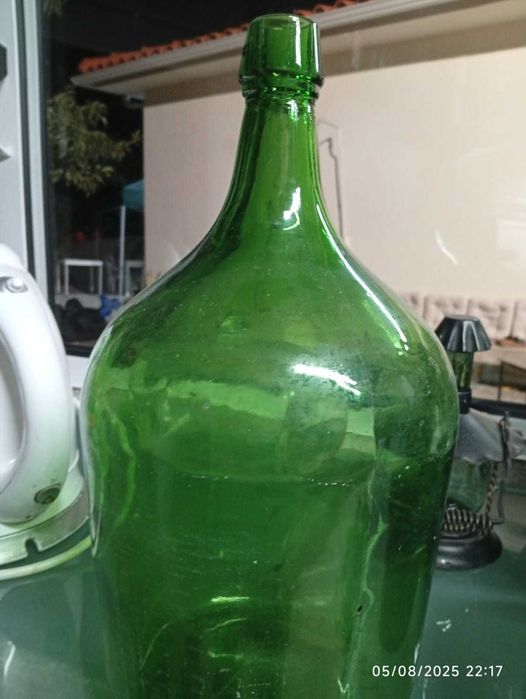 Garrafão de Vidro Verde 5 L para decoração