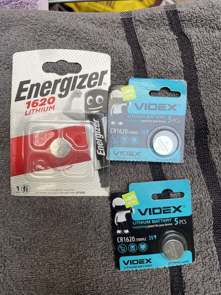 батарейки  Videx 1620