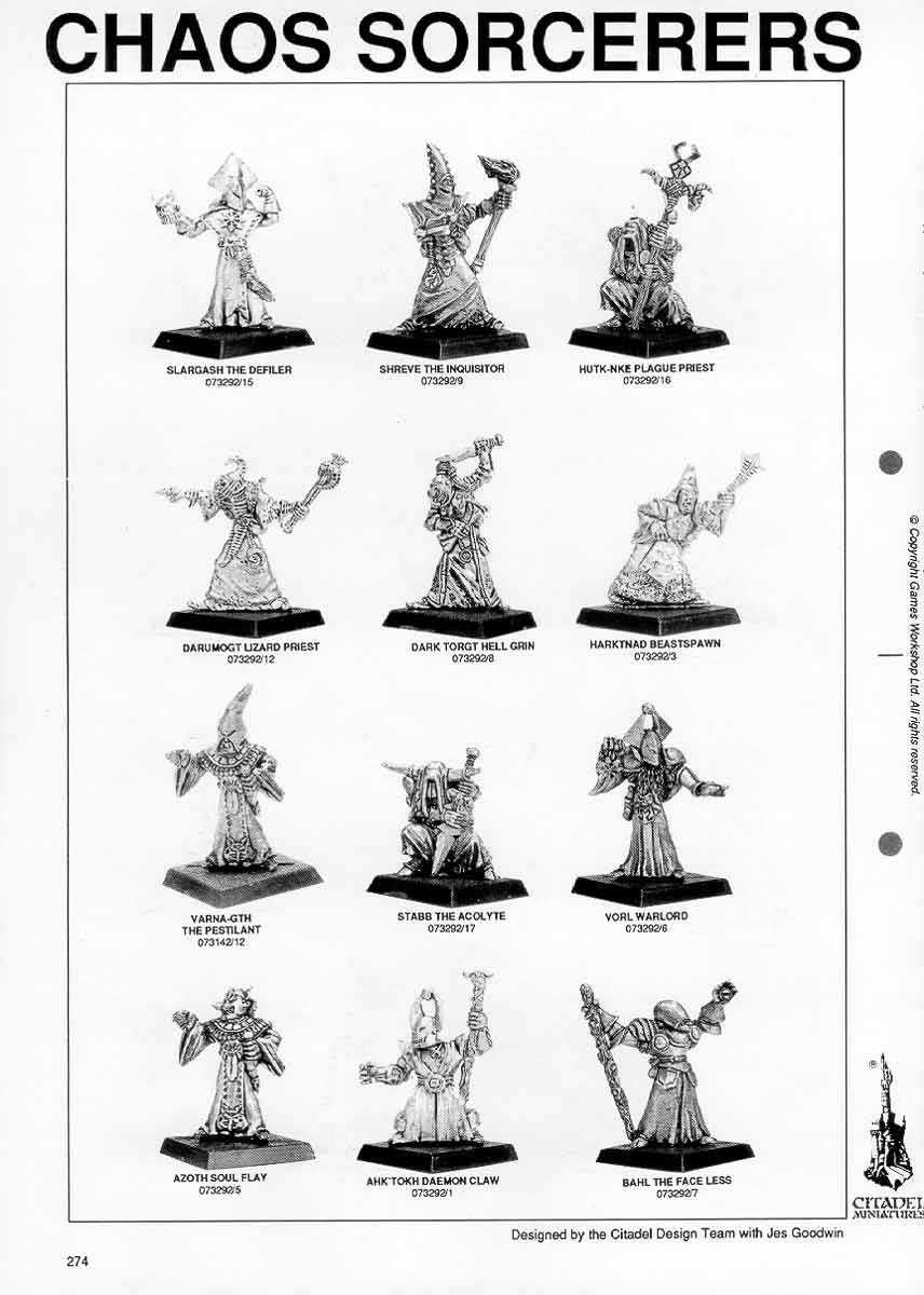 Warhammer Fantasy Battle: Chaos Sorcerers - blister, oldhammer