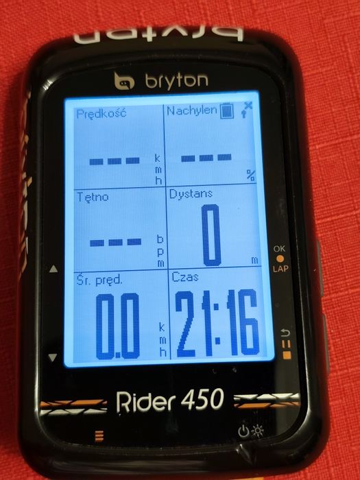 Bryton Rider 450 komputer rowerowy licznik