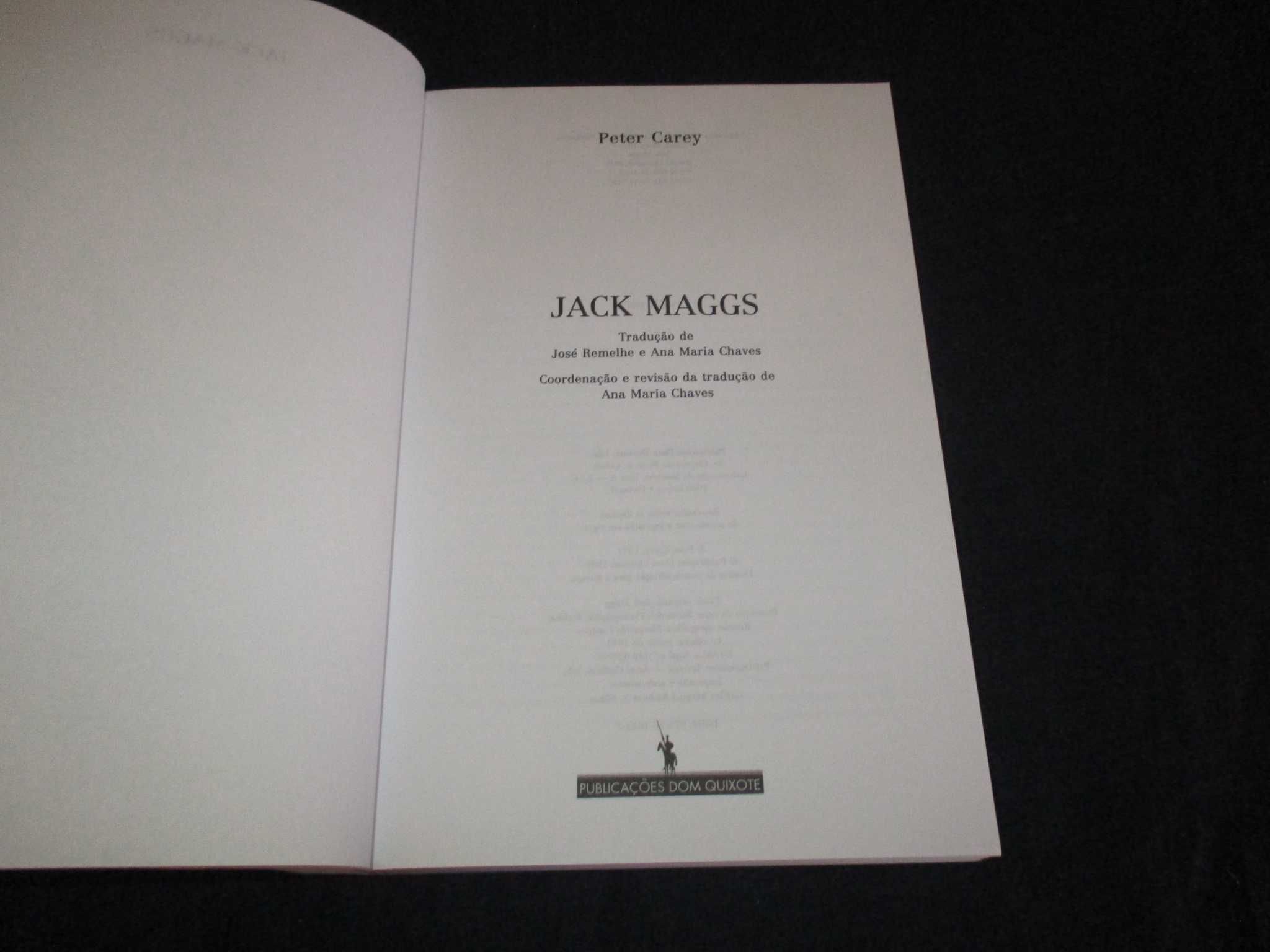 Livro Jack Maggs Peter Carey Dom Quixote