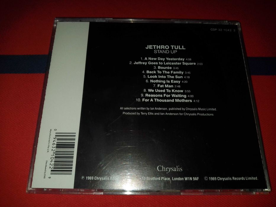 Jethro Tull "Stand Up" фирменный CD Made In UK MASTERED BY NIMBUS.