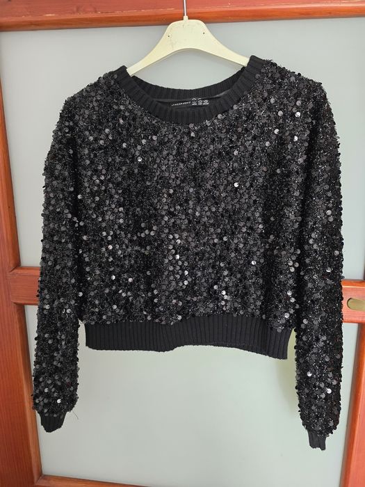 Sweterek błyszczący dziewczęcy atmosferę rozmiar 152 - 158 164